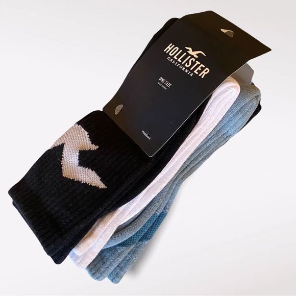 Hollister Underwear & Socks Nwt High Crew Socks Os 4pack Multi
